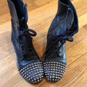 Steve Madden Lace-up Studded Boot